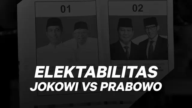 Sejumlah lembaga survei merilis hasil survei mereka terhadap elektabilitas peserta Pilpres 2019.