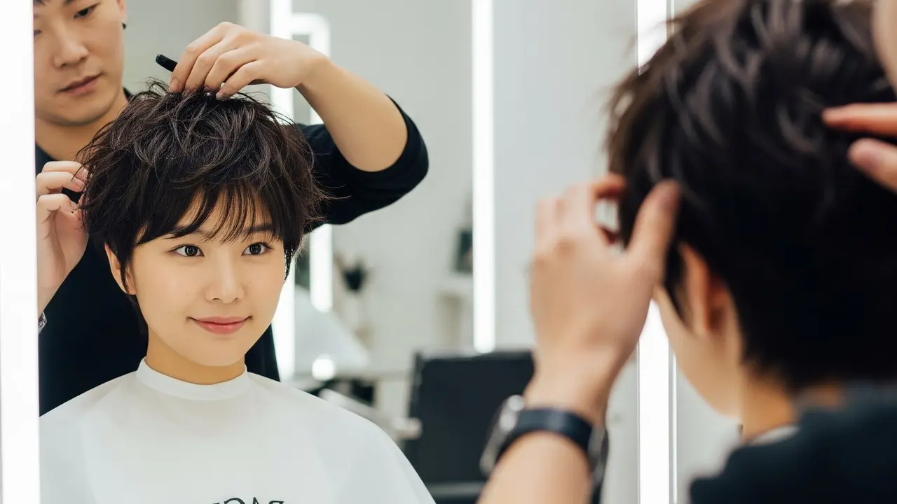 Model Rambut Korea Viral 2025 untuk Wajah Bulat