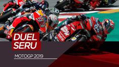 Berita video duel-duel seru pada balapan MotoGP 2019 yang sudah terjadi.