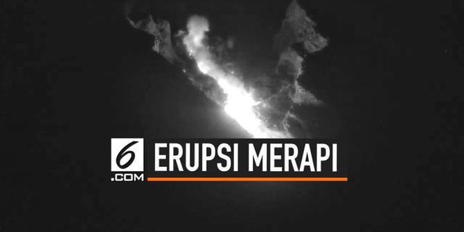 VIDEO: Tadi Malam, Merapi 2 Kali Semburkan Lava Pijar