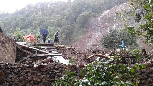 Bencana longsor menimpa beberapa daerah di Kabupaten Gowa, Sulsel (Liputan6.com/ Eka Hakim)