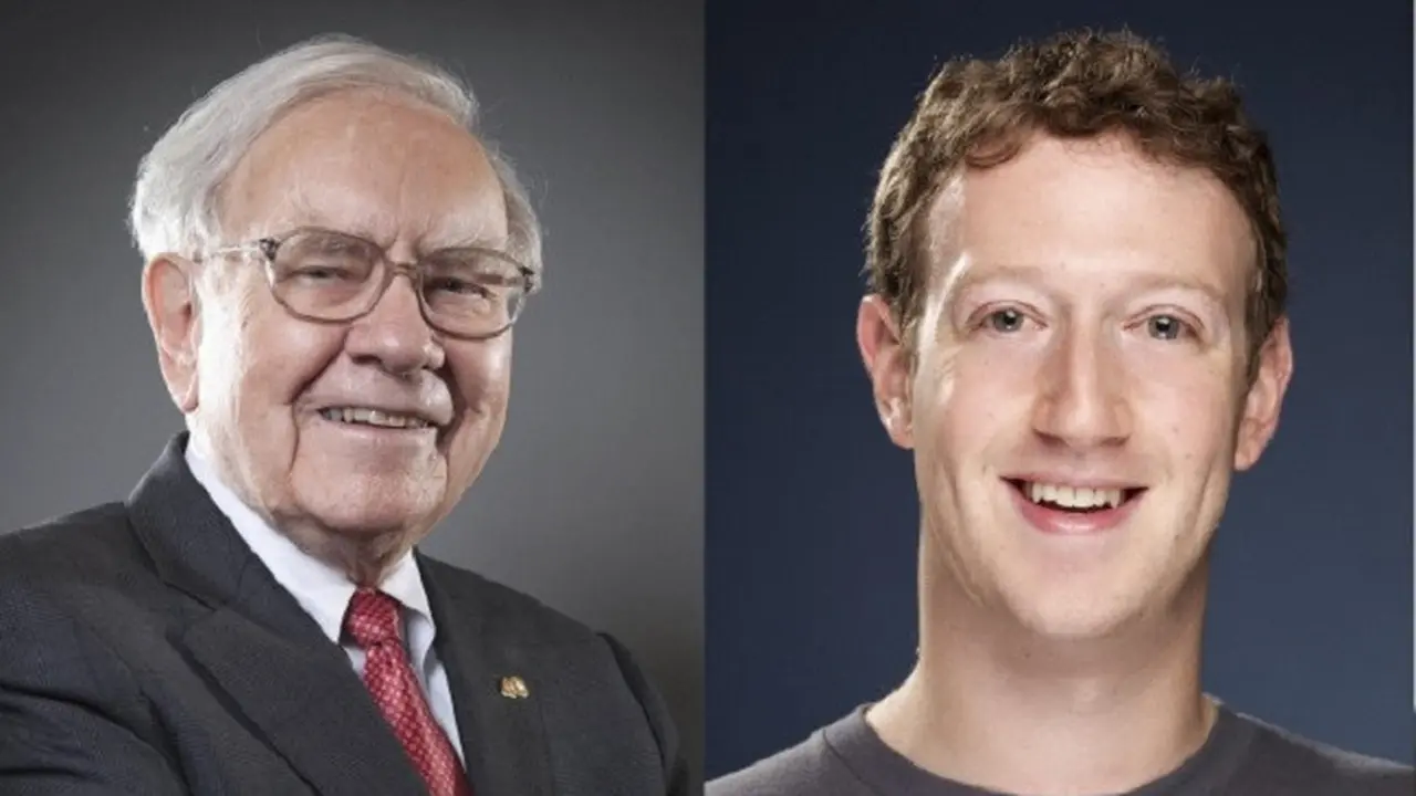 Dua miliarder dunia, Mark Zuckerberg dan Warren Buffett
