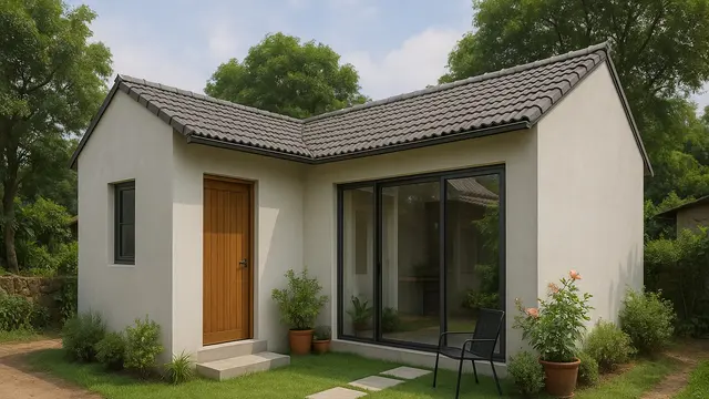 8 Gambar Rumah Minimalis 5x7 Meter di Desa dengan Taman, Kecil tapi Adem