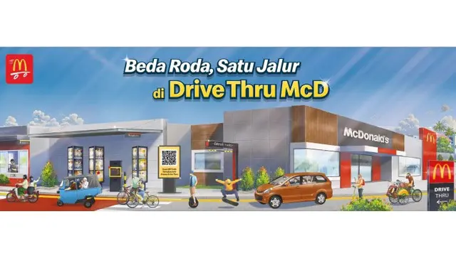 Antri Drive-Thru Pakai Motor