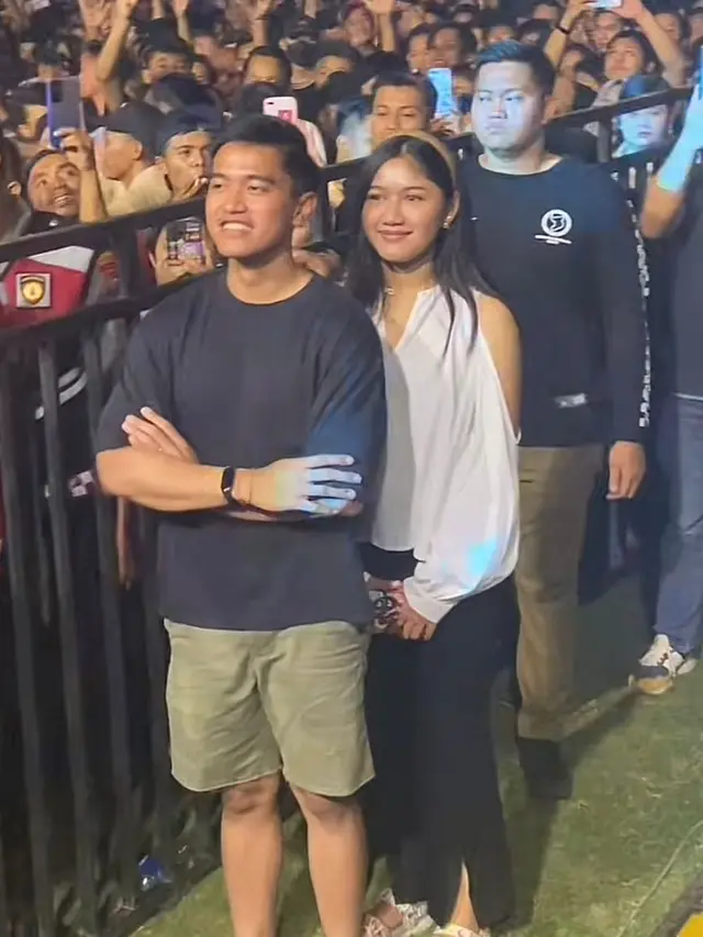 Potret Kaesang dan Erina Datang ke Konser Dangdut (TikTok/@deppik28)