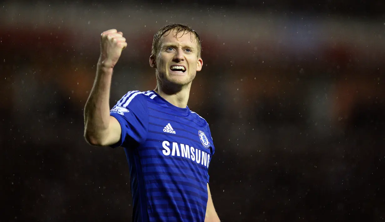 4. Andre Schurrle - Chelsea memboyong Andre Schurrle dari Bayer Leverkusen pada 2013. Ketika itu sang pemain ditebus dengan biaya 32 juta euro dan membantu Chelsea memenangkan Premier League 2014/2015. (AFP/Oli Scarff)