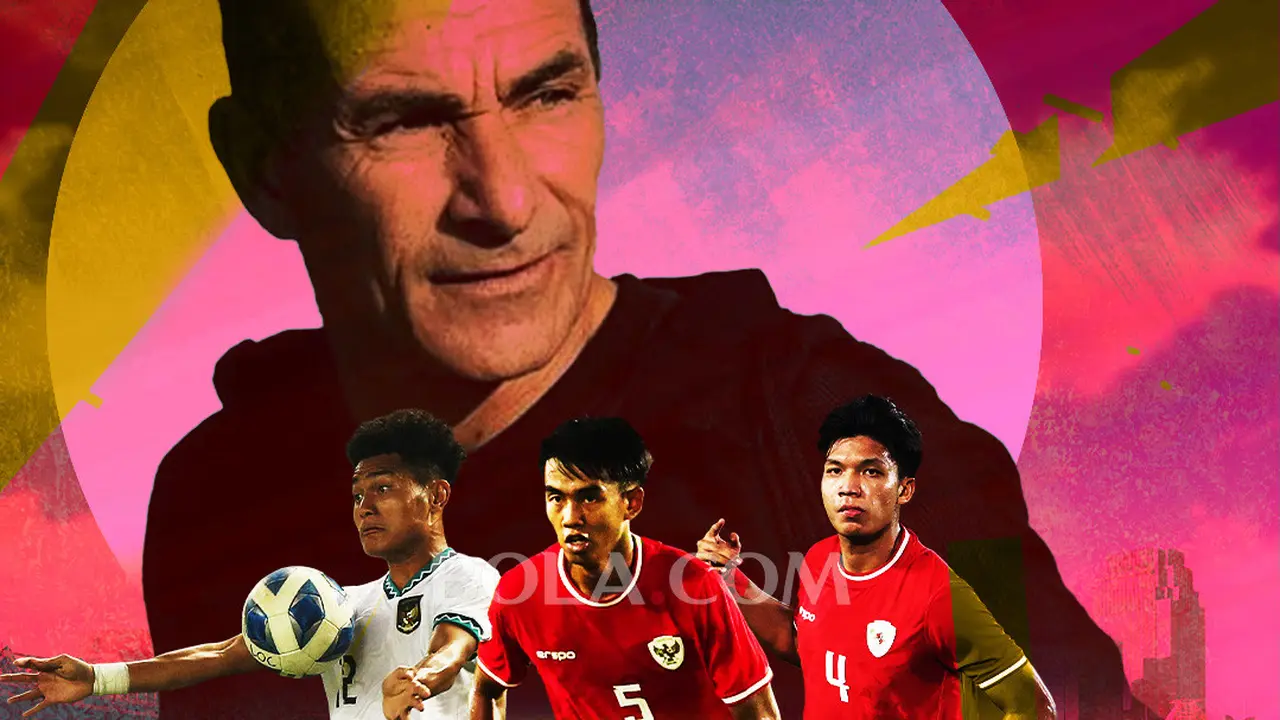 Timnas Indonesia - Gerald Vanenburg didampingi Kakang Rudianto,, Kadek Arel, dan Mikael Tata