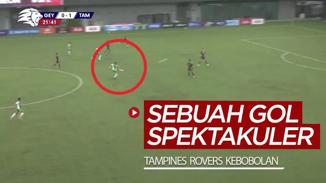 Berita video momen Tampines Rovers kebobolan gol spektakuler di Liga Singapura 2020 pada Sabtu (7/11/2020) sore hari WIB.