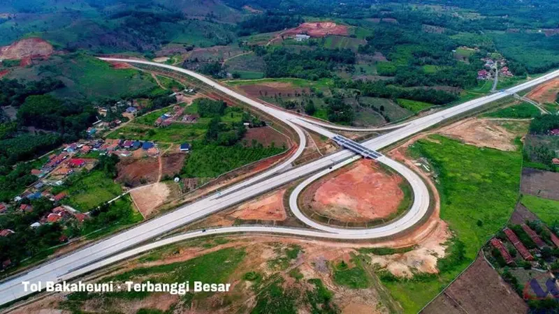 Simpang Susun di Tol Trans Sumatra