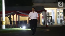Mantan Menko Kemaritiman Luhut Binsar Panjaitan tiba di Kompleks Istana Kepresidenan di Jakarta, Selasa (22/10/2019). Luhut hadir memenuhi panggilan Presiden Jokowi untuk membahas satu pos menteri Kabinet Kerja periode kedua. (Liputan6.com/Angga Yuniar)