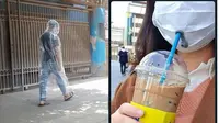 6 Cara Kreatif Orang Siap Jalani New Normal Ini Unik Banget (sumber: Twitter.com/alpakeongg dan Instagram.com/sukijan.id)