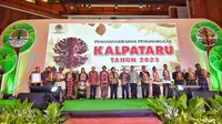 Kementerian Lingkungan Hidup dan Kehutanan (KLHK) menggelar acara Peringatan HLH tahun 2023, salah satu agendanya yaitu penganugerahan Penghargaan Kalpataru 2023.