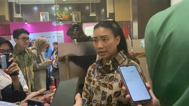 Wakil Ketua Umum Partai Gerindra Rahayu Saraswati Djojohadikusumo di Gedung III, Sekretariat Kabinet, Jakarta Pusat, Rabu (5/6) (Muhammad Genantan Saputra/Merdeka.com)