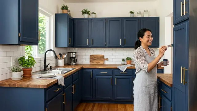 Cara Membuat Dapur Lama Terlihat Modern Tanpa Mengganti Kitchen Set (AI Generated)