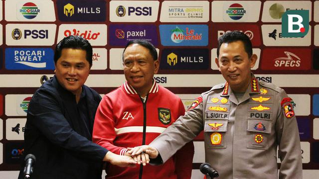 Erick Thohir, Zainudin Amali, dan Listyo Sigit Prabowo