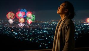 Cara Merayakan Tahun Baru Sendirian yang Seru dan Berkesan. Foto: Gemini