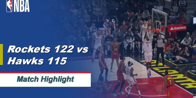 VIDEO: Highlights NBA 2019-2020, Houston Rockets Vs Atlanta Hawk 122-115
