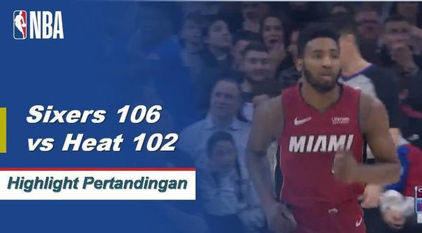 Tobias Harris mengumpulkan 23 poin dan meraih 11 papan saat Philadelphia menjatuhkan Miami.