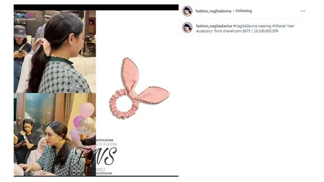 9 Koleksi Ikat Rambut dan Bandana Nagita Slavina Ini Harganya Bikin Geleng Kepala