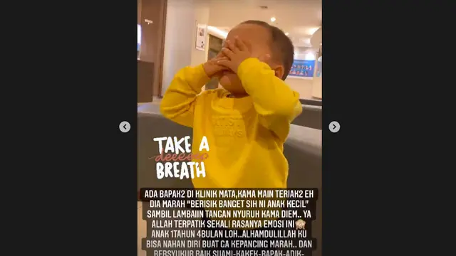 Zaskia Adya Mecca Sebel Putranya Dimarahi Orang Karena Berisik: Ini Anak 1 Tahun 4 Bulan Loh . (instagram.com/zaskiadyamecca)