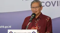 Juru Bicara Pemerintah untuk Penanganan COVID-19 di Indonesia, Achmad Yurianto saat konferensi pers Corona di Graha BNPB, Jakarta, Kamis (3/6/2020). (Dok Badan Nasional Penanggulangan Bencana/BNPB)