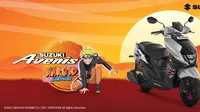Suzuki Avenis edisi spesial Naruto Shippuden tampil dengan desain sporty berbalut nuansa anime, diluncurkan perdana di festival budaya Jepang di New Delhi (Suzuki)