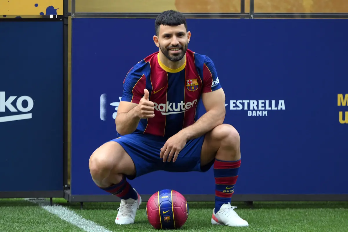 FOTO: RESMI! Sergion Aguero Merapat ke Blaugrana
