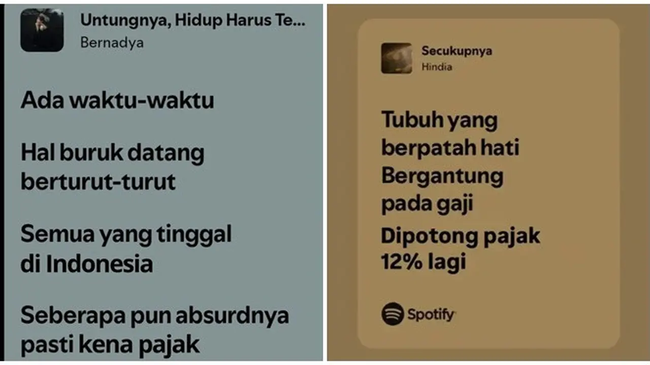 6 Meme Lirik Lagu PPN 12 Persen Ini Bikin Senyum Tipis, 2025 Sebentar Lagi