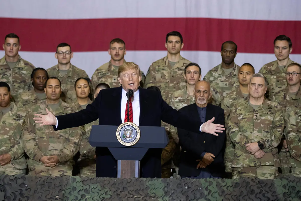 Hari Thanksgiving, Trump Tengok Tentara AS di Afghanistan