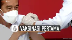 Ketika penyuntikan, warganet justru fokus pada gerak-gerik petugas penyuntik yang gemetar.