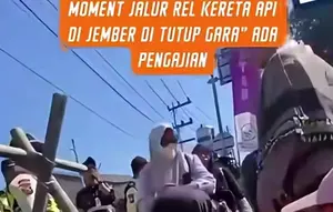 KAI Bantah Isu Jalur Kereta Stasiun Tanggul Ditutup Gara-Gara Pengajian Habib Soleh
