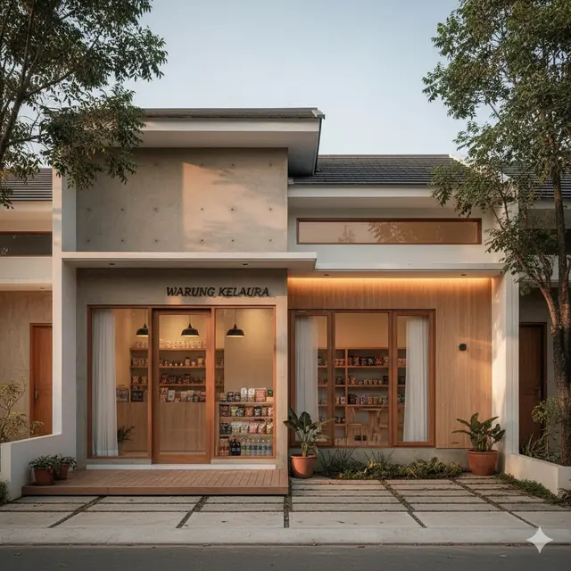 Gambar Rumah Minimalis Ada Warungnya