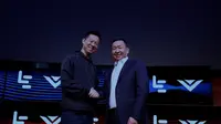 Pendiri & CEO LeEco, Jia Yueting bersama Pendiri Vizio, William Wang (leeco.com)