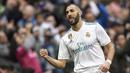 Penyerang asal Prancis, Karim Benzema masuk daftar top scorer sementara Real Madrid dengan menempati posisi keempat klasemen, Benzema total telah mencetak lima gol di semua level kompetisi. (AFP/Gabriel Bouys)