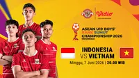Dukung Timnas Indonesia U19! ASEAN U19 Boys Championship 2026: Indonesia vs Vietnam di Vidio