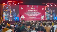 Calon gubernur&nbsp;dan wakil gubernur Jakarta nomor urut 2, Dharma Pongrekun-Kun Wardhana,&nbsp;dalam acara penetapan gubernur dan wakil gubernur Jakarta terpilih di Hotel Pullman, Jakarta, Kamis (9/1/2025). (Liputan6.com/Winda Nelfira)