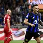 Lautaro Martinez menjadi bintang kemenangan Inter dalam laga kali ini. (BONOTTO / AFP)