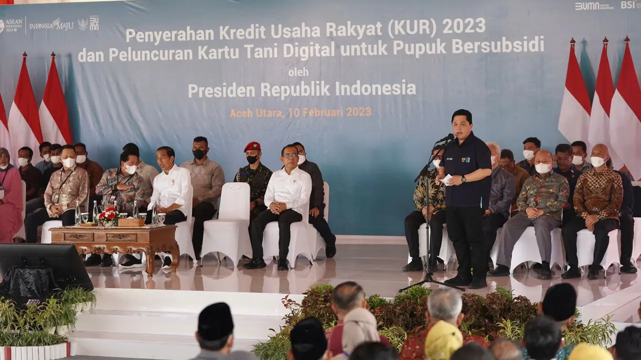 Menteri BUMN Erick Thohir menugaskan Bank Syariah Mandiri (BSI) untuk menyalurkan Kredit Usaha Rakyat (KUR)