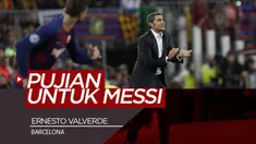Berita Video Cetak Dua Gol dan Dua Assist Melawan Valladolid, Valverde Sanjung Lionel Messi