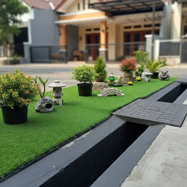 9 Kebun Mini di Atas Selokan yang Ditutup Rapi, Inovasi Ruang Hijau