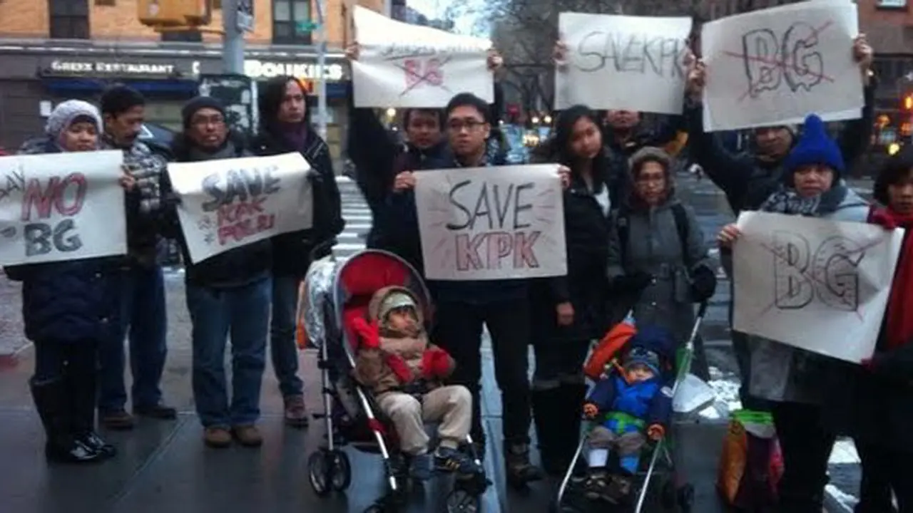 Aksi #SaveKPK Juga Digelar di Amerika Serikat