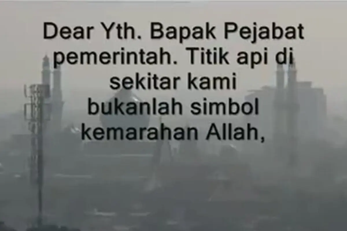 Kabut Asap Belum Usai, Netizen Kirim Surat Lagi untuk Jokowi