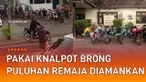 Aksi puluhan remaja mengendarai motor dengan knalpot brong kena imbasnya