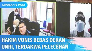 Dinilai tidak terdapat cukup bukti atas dakwaan yang diadukan, Dekan FISIP Universitas Riau divonis bebas dari kasus pelecehan seksual terhadap mahasiswinya. Hakim menilai keterangan para saksi tidak membuktikan tindak pelecehan seksual.