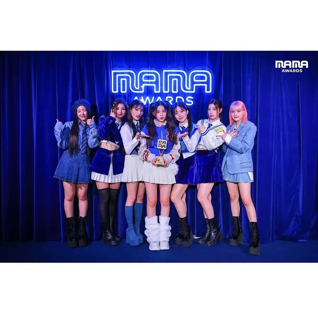 Nmixx  bawa pulang piala MAMA Awards 2022 Day 1 (Foto: Instagram @mnet_mama)