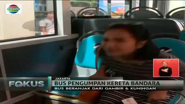 Selain kereta bandara, kini ada bus pengumpan yang akan antar penumpang ke Stasiun Sudirman Baru.
