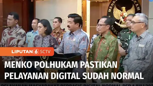 VIDEO: Pasca Serangan Siber, Menko Polhukam Klaim Layanan Digital Sudah Berjalan Normal