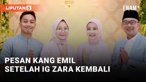 VIDEO: Instagram Lepas Dari Hacker, Kang Emil Berikan Pesan Bijak Pada Zara