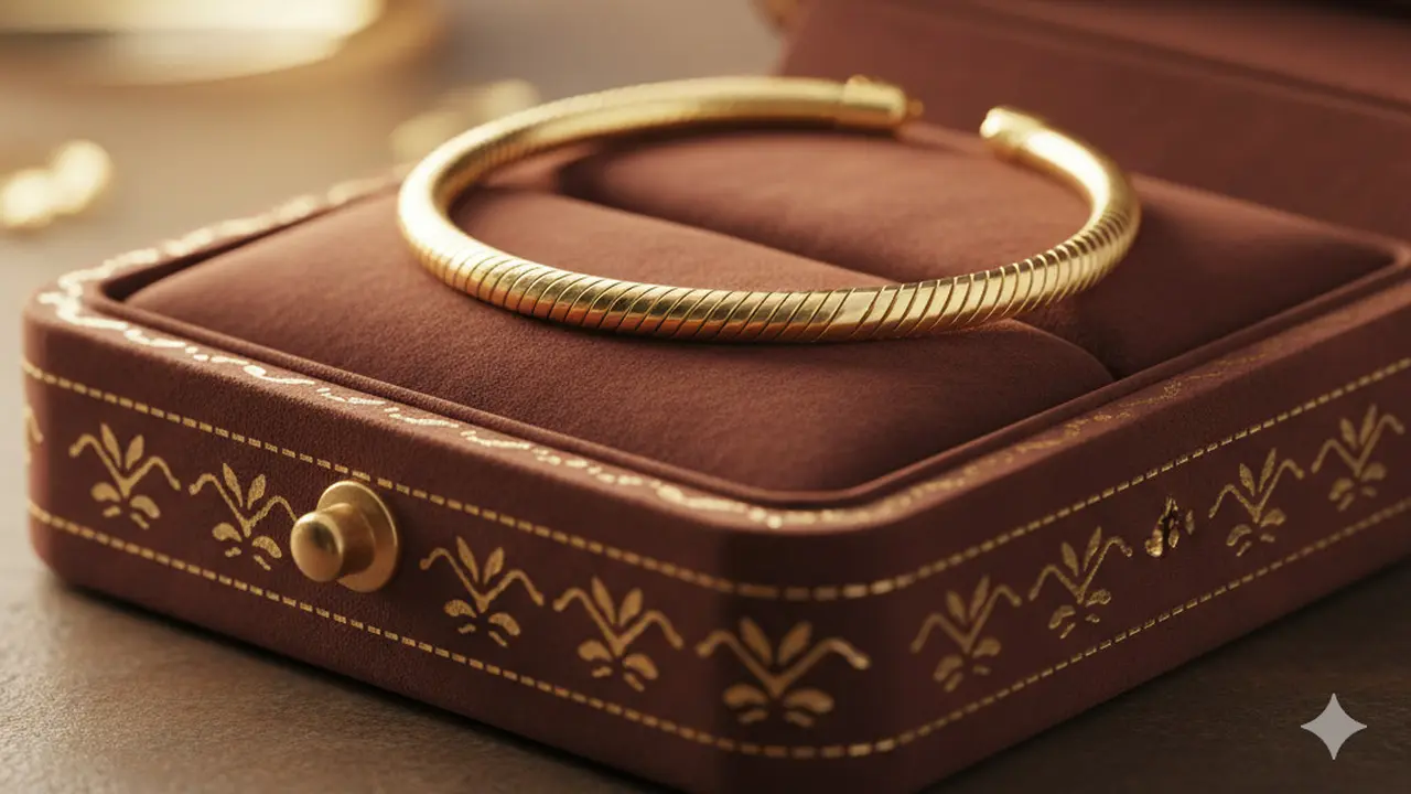 Model Gelang Emas Kecil yang Sedang Hit