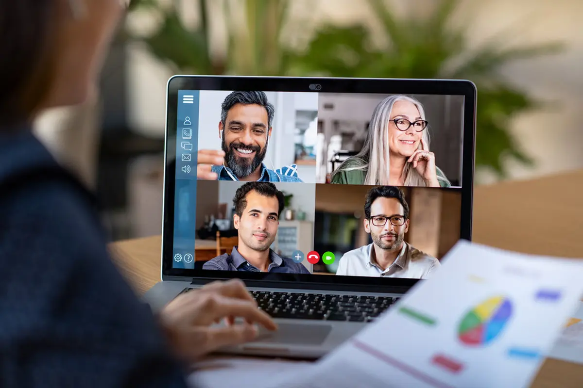 Ilustrasi video conference
